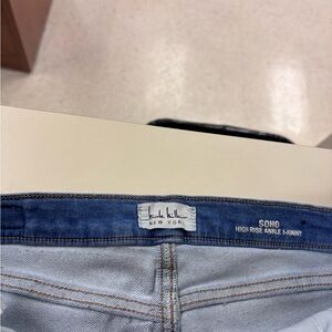 Nicole Miller Soho High Rise Ankle Skinny Jeans - Light Blue